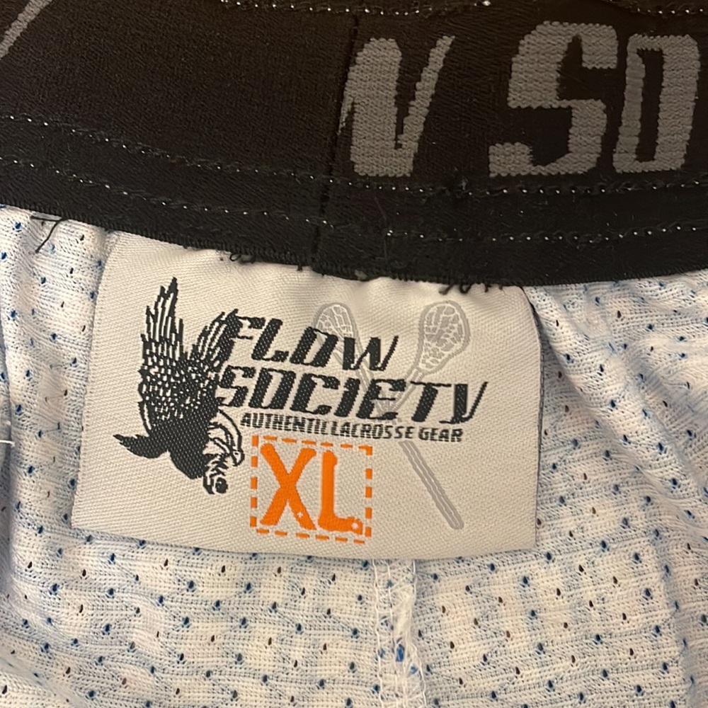 Flow Society Lacrosse Shorts. Royal Blue and White. Size XL. NWOT - Picture 3 of 6